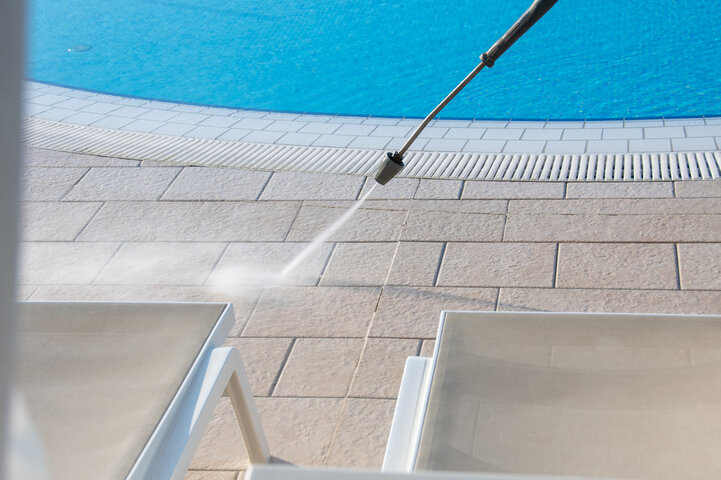 Pool Deck Pressure Washing in Daytona Beach, FL